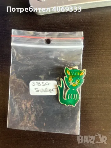 Сребърна висулка котка 950 5.43гр