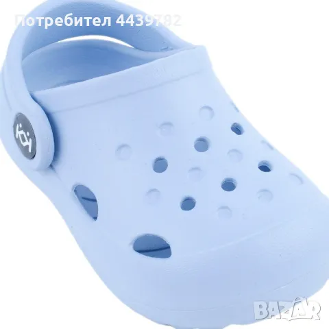 Детски чехли КК в цвят небесно синьо, снимка 3 - Детски джапанки - 49825960