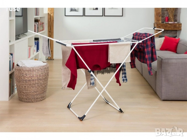 НОВИ! Сушилник за дрехи Vileda UNIVERSAL с колелца, снимка 6 - Сушилници - 51851374