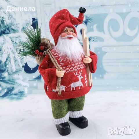 Празнична фигура Дядо Коледа – Идеална украса за дома и подарък, снимка 2 - Декорация за дома - 52570777