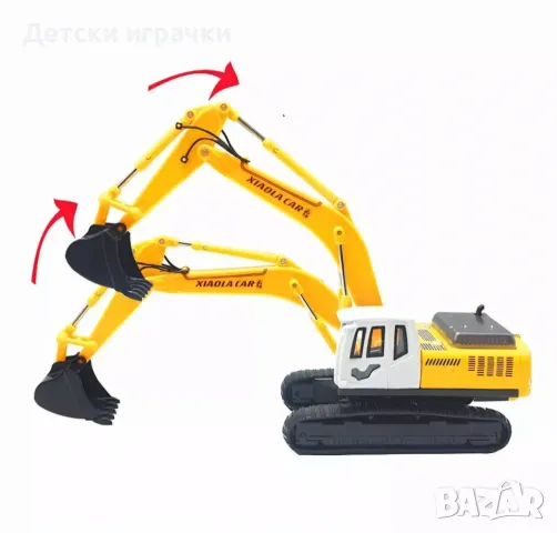 Комплект камион и багер с пътни знаци , снимка 3 - Коли, камиони, мотори, писти - 48683958