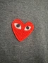 Play Comme des Garçons Classic Red Heart Long-sleeved T-shirt., снимка 2
