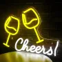 Неонова табела Наздраве/ Cheers Neon Light LED, снимка 4