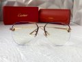 Cartier 2023 мъжки слънчеви очила авиатор унисекс дамски слънчеви очила, снимка 2
