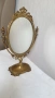 Старинно бронзово настолно огледало, снимка 9