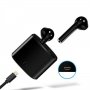 Безжични слушалки i7S с кутия за зареждане 950 mAH i7S Black Edition , черни, снимка 2