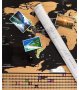 УНИКАЛЕН ПОДАРЪК ЗА ПЪТЕШЕСТВЕНИЦИ, СКРЕЧ КАРТА НА СВЕТА СЪС ЗНАМЕНАТА НА ДЪРЖАВИТЕ - код 2033, снимка 4