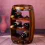 Поставка За Бутилка Вино  - Бъчва - Дървена Маса 50см, снимка 1 - Маси - 44551226