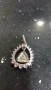 сребърна висулка / липсва камъка в средата, снимка 1