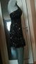 Луксозна черна рокля, на сребристи точки👗🌹 XS,S, S/M👗🌹арт.593, снимка 6