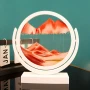 Стъклен пясъчен арт - Свободно стояща динамична 3D картина с движещ се пясък, декорация за дома и оф, снимка 6