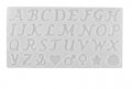 4 см Латиница Азбука Ръкописни букви числа цифри силиконов молд форма фондан шоколад гипс смола 