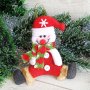 3223 Коледна фигура за окачване Снежко Дядо Коледа, 15 см, снимка 3