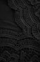 ИЗКЛЮЧИТЕЛНО КРАСИВА черна дантелена блуза с ръкави от тюл, снимка 3