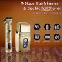 Нов електрически комплект бръснач тример Самобръсначка за мъже Подарък, снимка 5