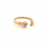 Златен дамски пръстен 1,91гр. размер:56 14кр. проба:585 модел:14287-3, снимка 3