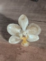Регулируеми пръстенчета с естествен цвят на орхидея, лилиум и пауново перо , снимка 3