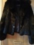 Красиво черно палто от естествен косъм, XS-S размер, снимка 1 - Палта, манта - 40770680