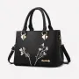 Дамска чанта Flowers Black, снимка 9