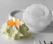 3d вишнев цвят цветя цветчета силиконов молд форма за свещ свещник смола гипс декор, снимка 2