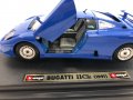 Метална колекционерска количка BUGGATI EB110 1991г. 1:24 мащаб, снимка 3