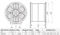 Осов вентилатор 12000 m3/h за канален монтаж, снимка 8