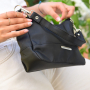 Елегантна дамска чанта подходяща за ежедневието 15Х20см Налични цветове: черен и бежов, снимка 1 - Чанти - 44601490