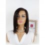 Средна дължина шоколадово кестенява перука от ЕСТЕСТВЕН косъм Селена, снимка 5