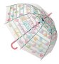 Чадър за дъжд Автоматичен детски прозрачен цветен макарон „I Wish You Sweet Life“ 81,5 см, снимка 3