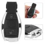 Кутийка за ключ с 2 бутона за Mercedes-Benz, Smart Key, хромиран, с авариен ключ, снимка 2