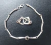 Три различни / Винтидж сребърна гривна , снимка 13