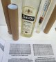 Спиртомер 36см с термометър, колба,  твърд  калъф, тубус  и таблица за корекция, снимка 2