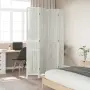 vidaXL Разделител за стая, 4 панела, бял, дърво пауловния масив, снимка 3