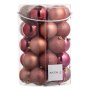 30 броя  Комплект Розови коледни топки, снимка 1 - Други стоки за дома - 42672631