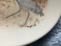 Порцеланова чиния произведено в Германия ръчно рисувани оригинална творба с подпис, снимка 3