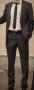 Официален мъжки костюм - сако и панталон от висококачествен плат, снимка 2