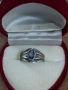 Старинен,сребърен руски пръстен + к-т., снимка 1
