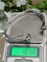 Стара, масивна сребърна гривна 18.98гр , снимка 3