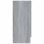 vidaXL Шкаф витрина, сив сонома, 120x30,5x70 см, инженерно дърво, снимка 6