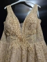 нова официална, бална, златна рокля, снимка 1