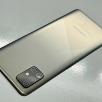 Заден капак за Samsung A51 Сребърен, снимка 1 - Резервни части за телефони - 44768151