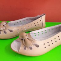 Английски дамски сандали-обувки естествена кожа, снимка 3 - Сандали - 29393610