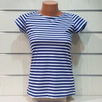 Нова дамска класическа моряшка тениска на райе, снимка 5 - Тениски - 32034792