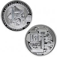 Tezos coin ( XTZ ) - Silver, снимка 1 - Нумизматика и бонистика - 38276953