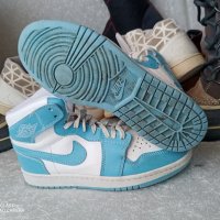 Nike® AIR Jordan® унисекс маратонки кецове баскет кецове, синьо белите Nike® AIR Jordan®, 39 - 40, снимка 15 - Маратонки - 44244312