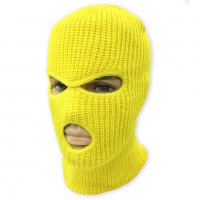 Зимна шапка маска - Yellow Neon Balaclava, снимка 6 - Шапки - 30397935