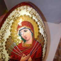 Яйце-икона-"Богородица", снимка 2 - Икони - 39710028