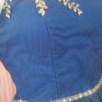 официална рокля в микс от индиго и тъмно синьо с камъни, снимка 5 - Рокли - 29297896