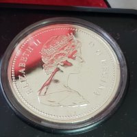 1 сребърен долар 1976 година Канада Елизабет II сребро, снимка 5 - Нумизматика и бонистика - 35285205