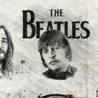 The Beatles постер плакат Бийтълс  Арт. стил Леонардо да Винчи, снимка 3 - Картини - 35549238